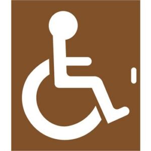 Pochoir handicapé fauteuil roulant